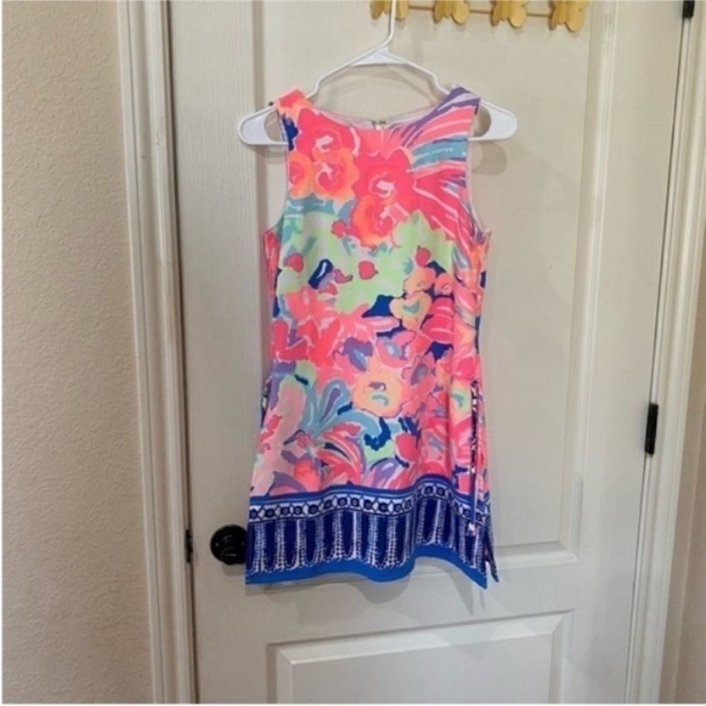 Lilly Pulitzer Dona Shift Romper Skort Dress Women Size 00 Under Shorts Back Zip